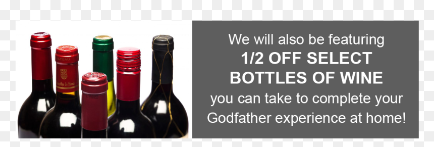 Wine - Glass Bottle, HD Png Download - godfather png