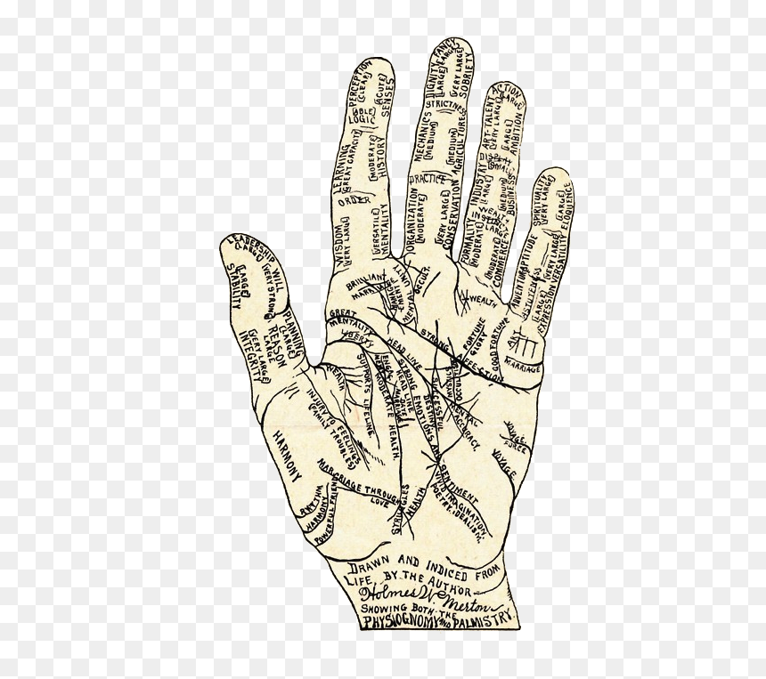 Drawing, HD Png Download - hand palm png