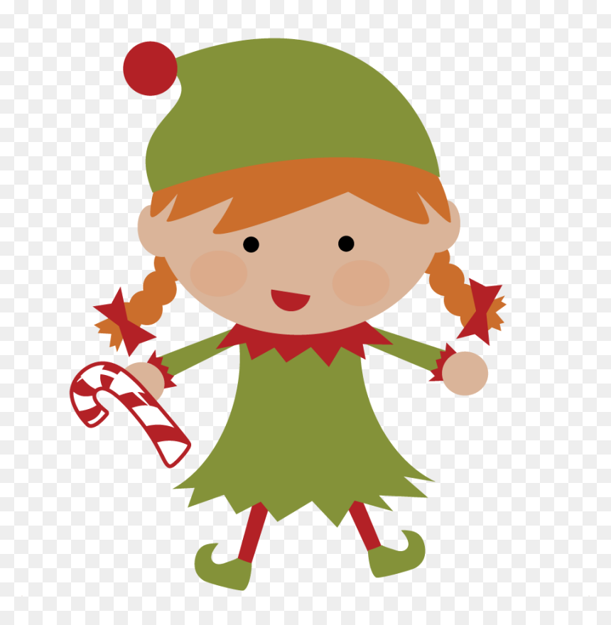 Christmas Elves - Cute Christmas Elf Clipart, HD Png Download - christmas elf png