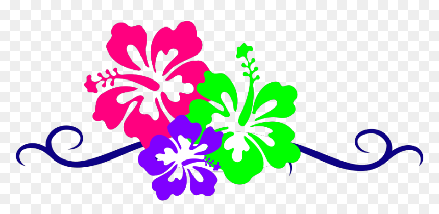 Hawaiian Flower Free Clipart, HD Png Download - flower clip art png