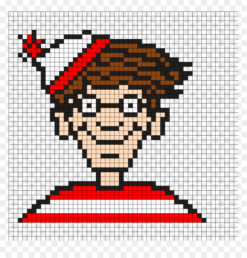 Where's Wally Cross Stitch, HD Png Download - where's waldo png