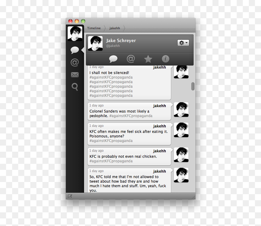 Tweetie For Mac, HD Png Download - colonel sanders png