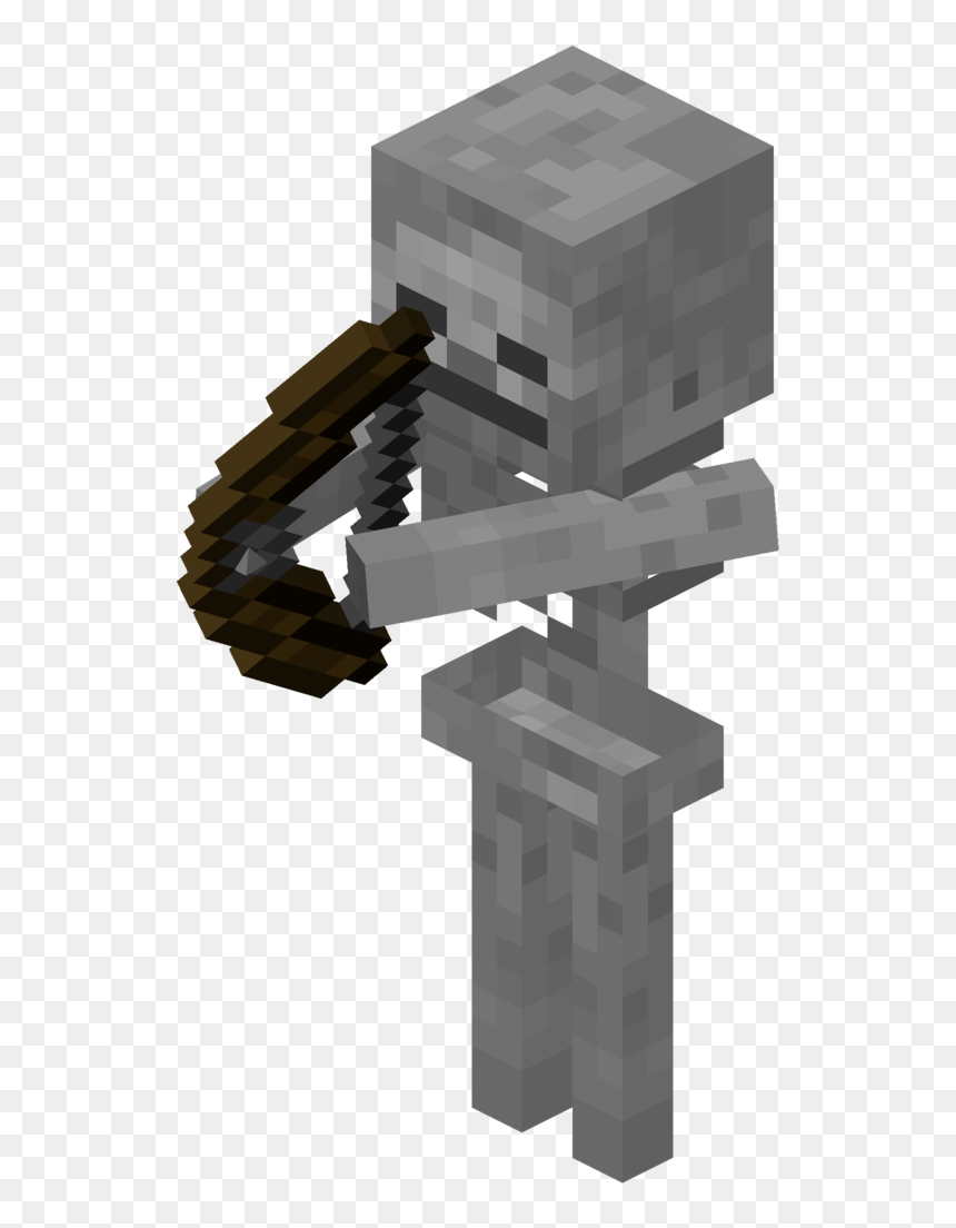Minecraft Spider Skeleton Mob Herobrine - Minecraft Skeleton Transparent Png, Png Download - minecraft herobrine png