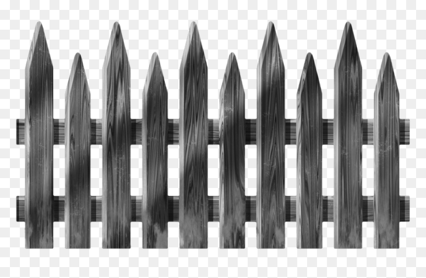 Transparent Wood Clipart - Cartoon Fence Drawing, HD Png Download - wood border png