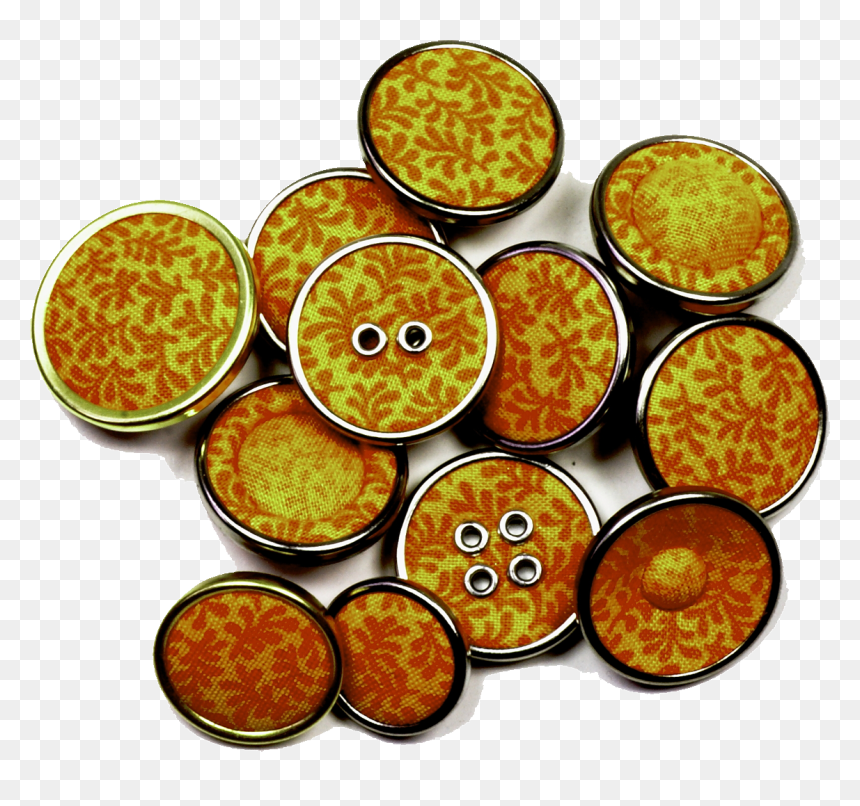 Circle, HD Png Download - gold button png