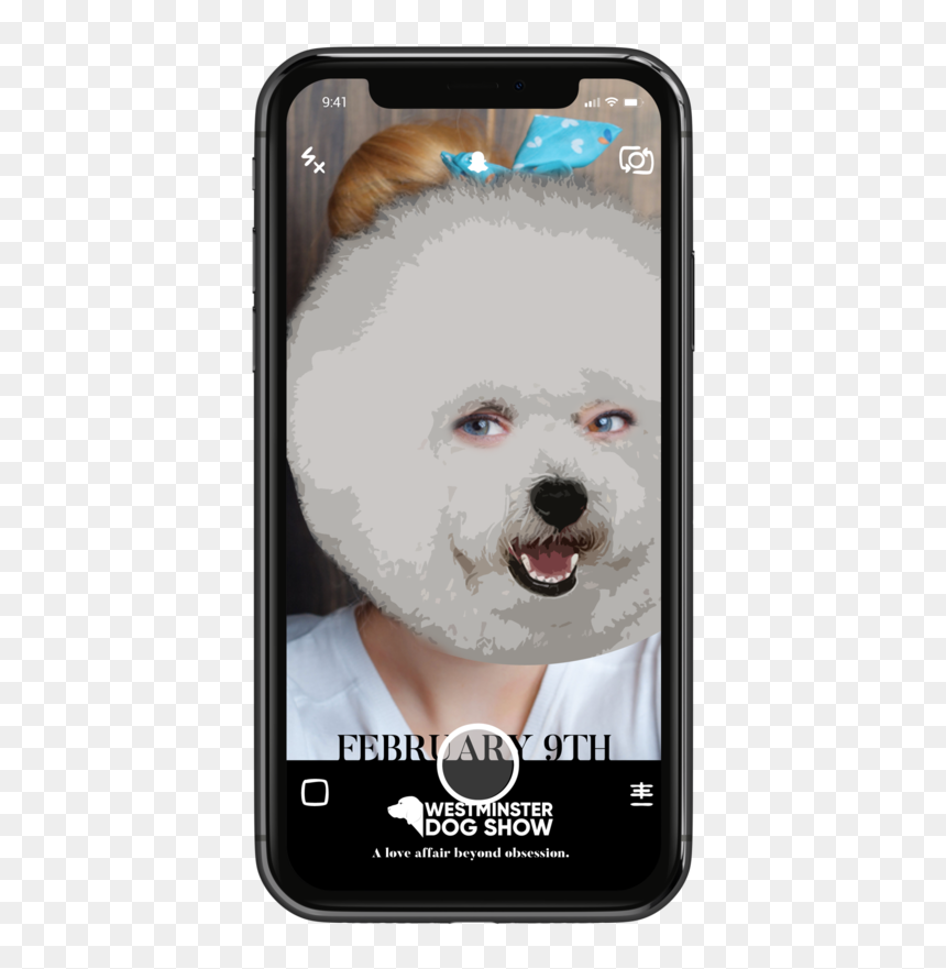 Westminster Filter - Mobile Phone, HD Png Download - dog snapchat filter png