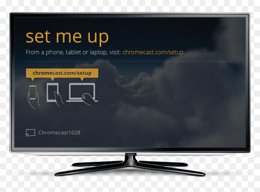 Chromecast Setup Tv - Led-backlit Lcd Display, HD Png Download - chromecast png