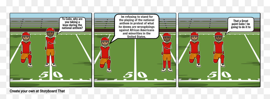 Example Of Pathos Storyboard, HD Png Download - colin kaepernick png