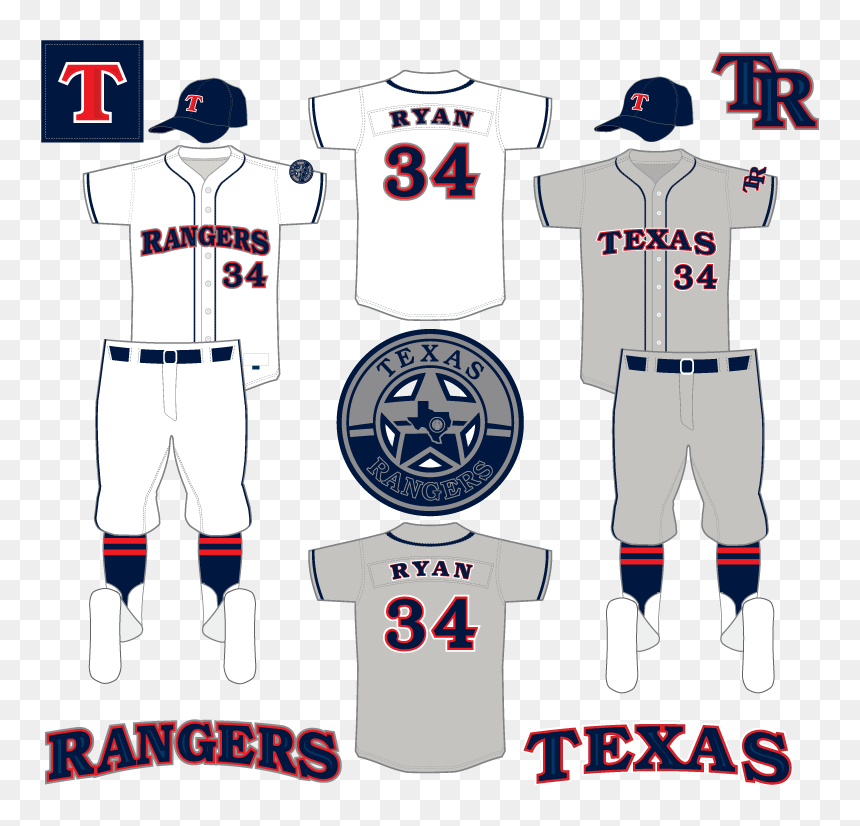 Texas Rangers Unis - Illustration, HD Png Download - texas rangers png