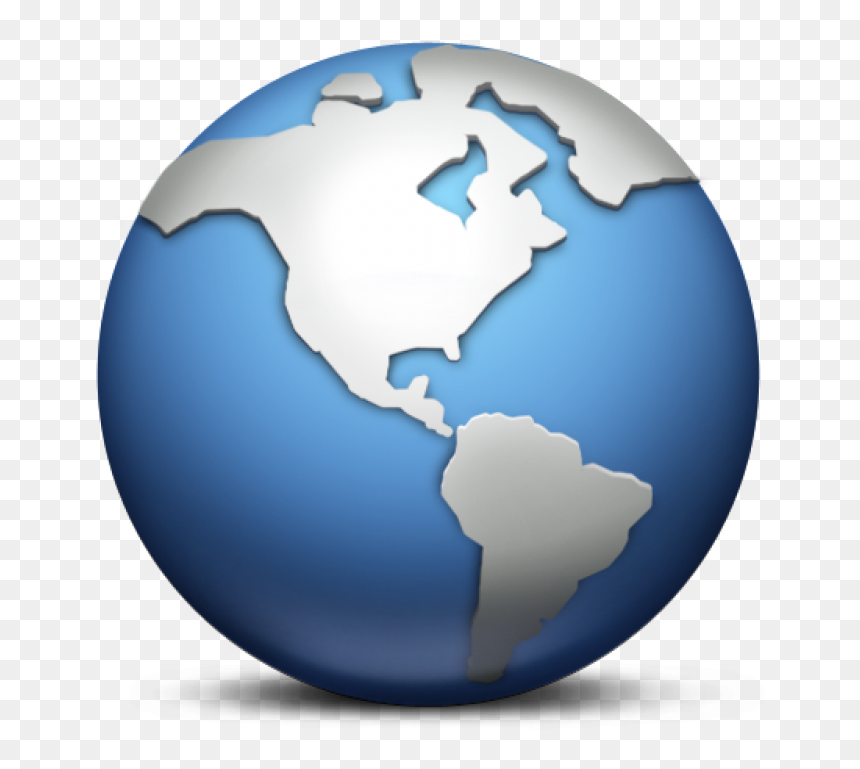 Blue And Grey Globe Png Image - Transparent Earth Logo Png, Png Download - earth globe png