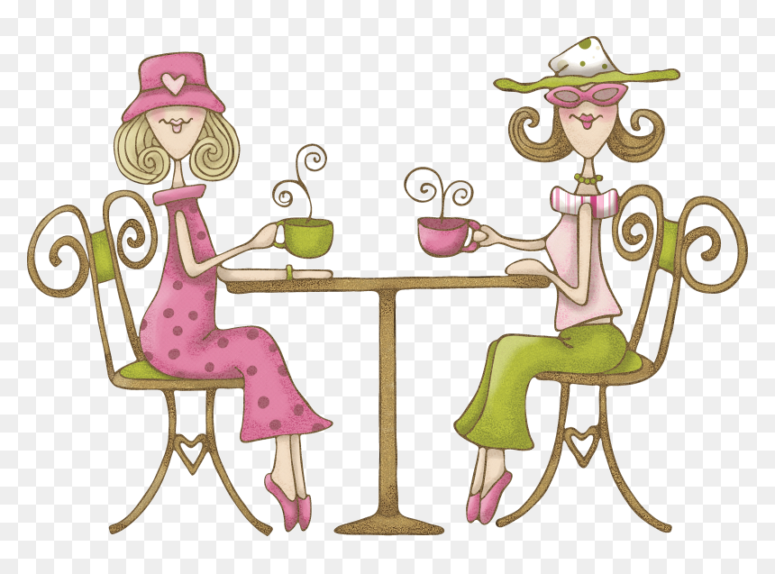 Women"s Night Out - Ladies Afternoon Tea Cartoon, HD Png Download - ladies night png