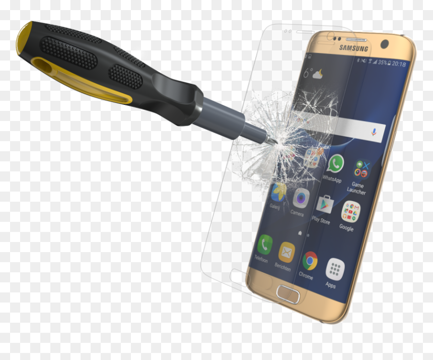 Galaxy S7 Edge Screenfloat 04112016 Approved - Samsung S7 Screen Guard Damage, HD Png Download - galaxy s7 png