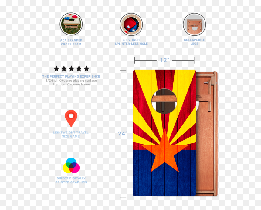 Flag, HD Png Download - arizona flag png