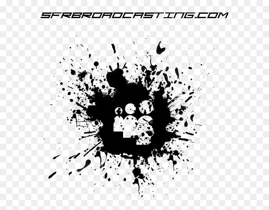 Black Paint Splatter, HD Png Download - myspace png