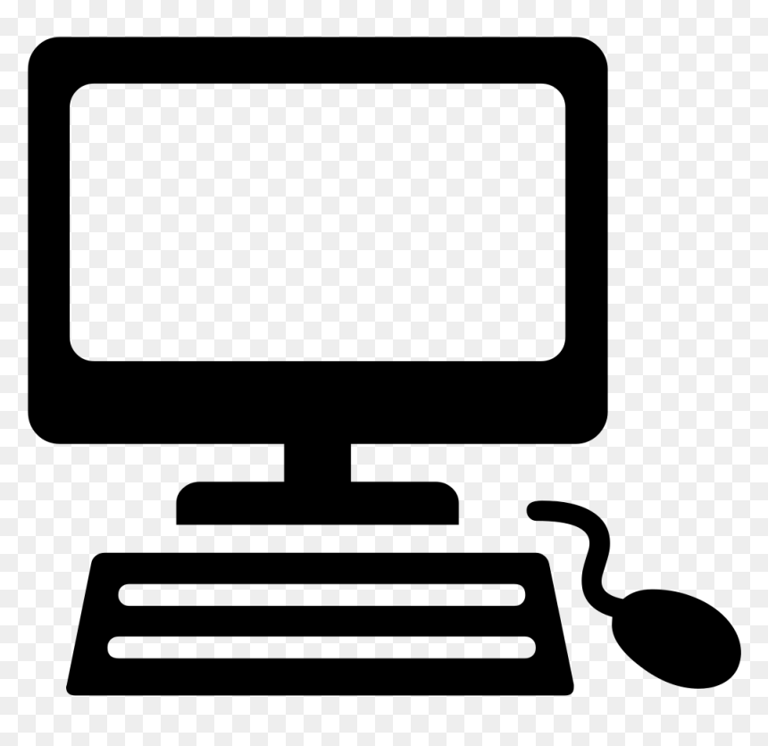 Android Emoji 1f4bb - Computer Emoji Black And White, HD Png Download - computer emoji png