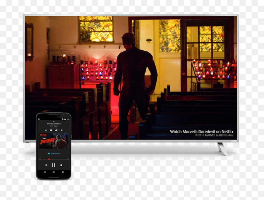 Vizio P Series - Hdr Vs Non Hdr Netflix, HD Png Download - chromecast png