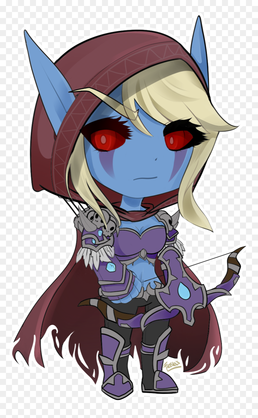 World Of Warcraft - World Of Warcraft Cartoon Sylvanas, HD Png Download - sylvanas png