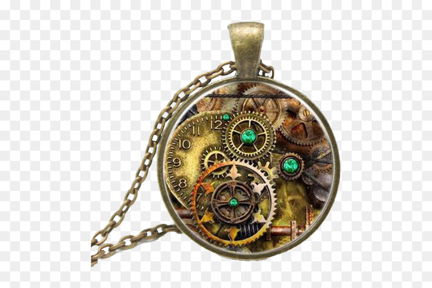 Antique Compass Png Transparent Images - Steampunk Necklace Uk, Png Download - compass transparent png