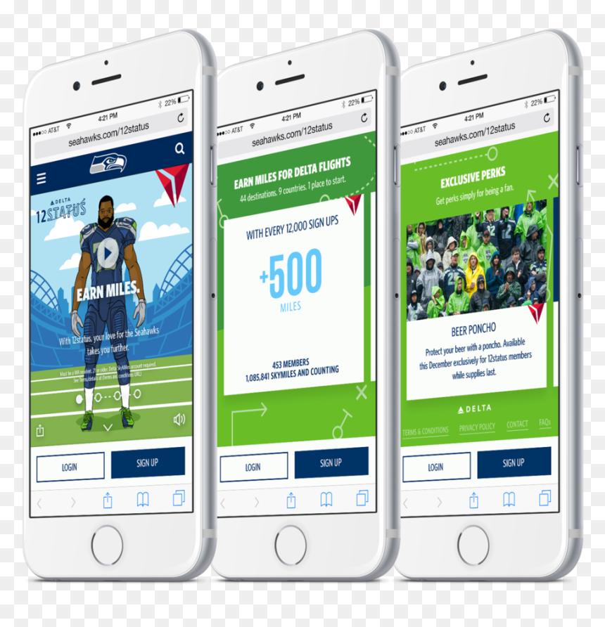 Delta - Iphone, HD Png Download - seattle seahawks png