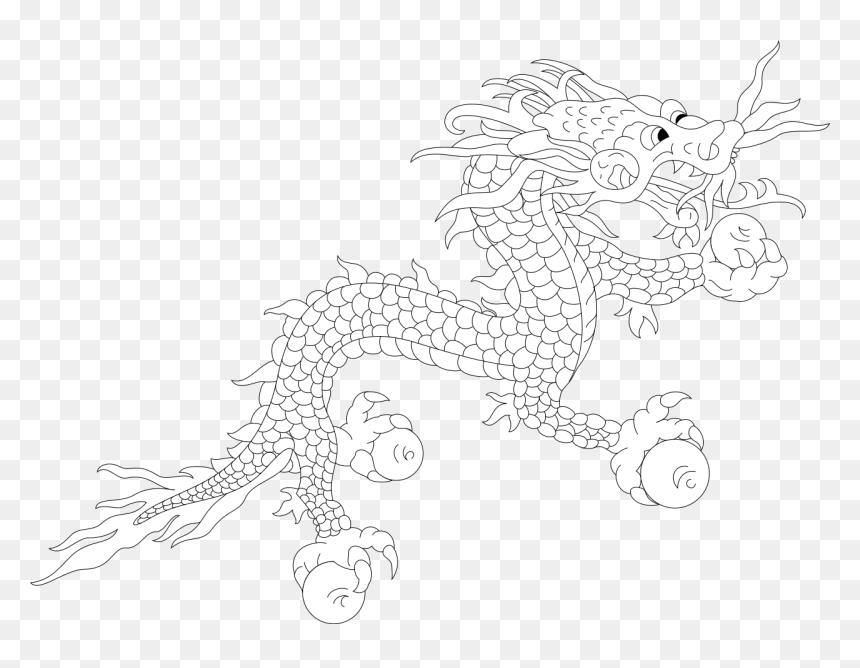 Flag Of Bhutan Dragon, HD Png Download - chinese dragon vector png