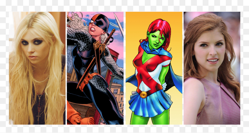 Taylor Momsen As Rose Wilson And Anna Kendrick As Megan - Miss Martian, HD Png Download - anna kendrick png