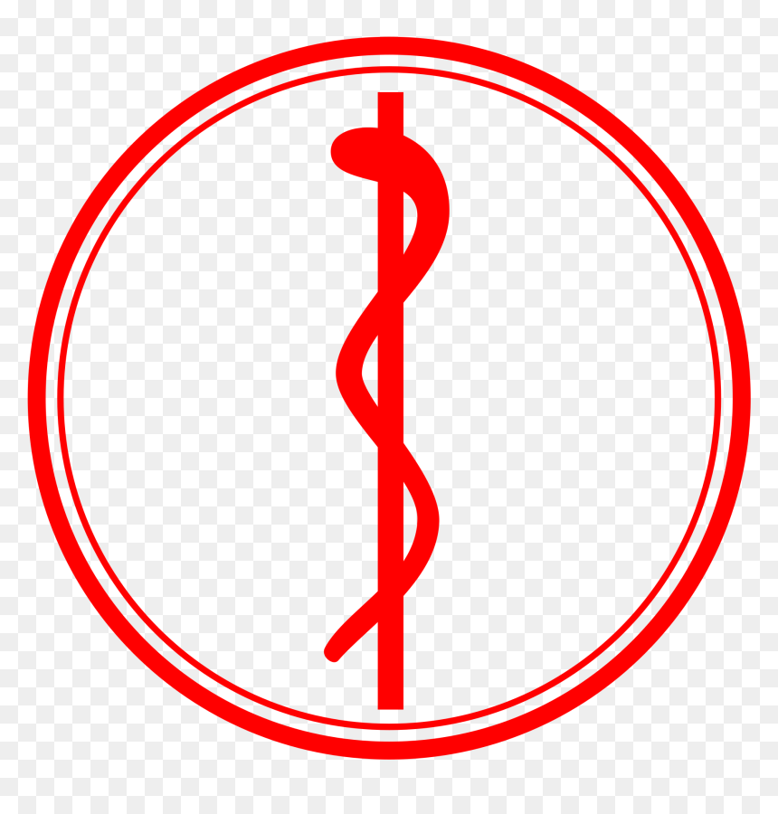 Red Rod Of Asclepius , Png Download - Apotheek, Transparent Png - rod of asclepius png
