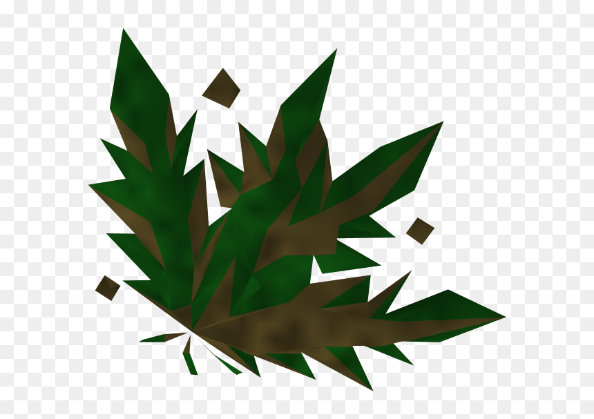 Players Find Grimy Volencia Moss In Rocks At The Karamjan - Dwarf Weed, HD Png Download - pile of weed png
