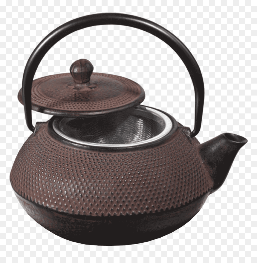 Brown Cast Iron Tetsubin Japanese Teapot 70cl - Traditional Japanese Tea Pot, HD Png Download - kettle png