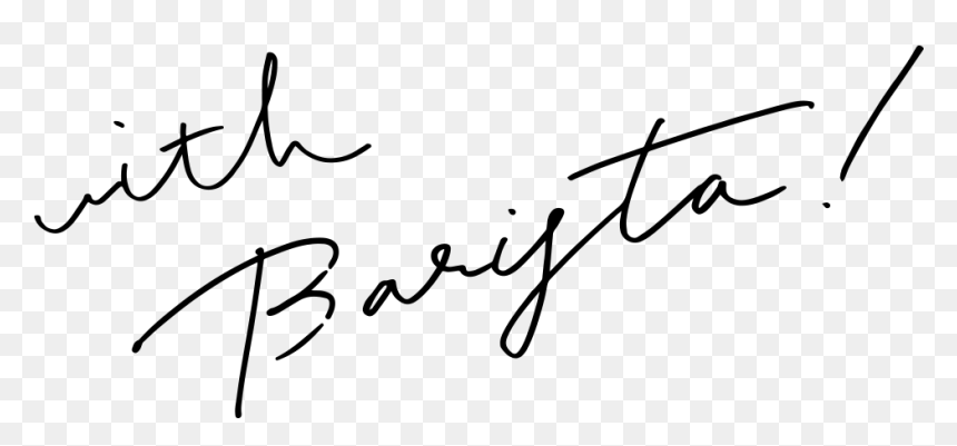 With Barista - Calligraphy, HD Png Download - barista png