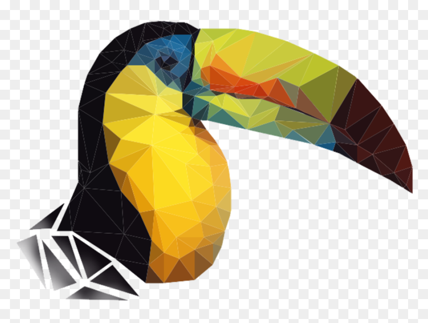 Tukan Polygon Clipart , Png Download - Polygonal Animal Png, Transparent Png - tucan png