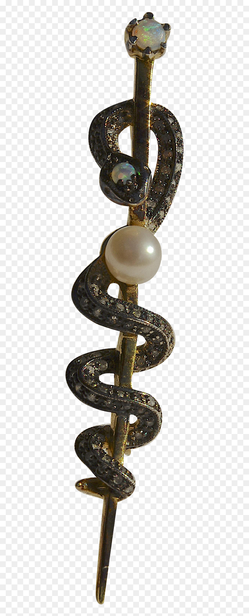 Asclepius Pin, HD Png Download - rod of asclepius png