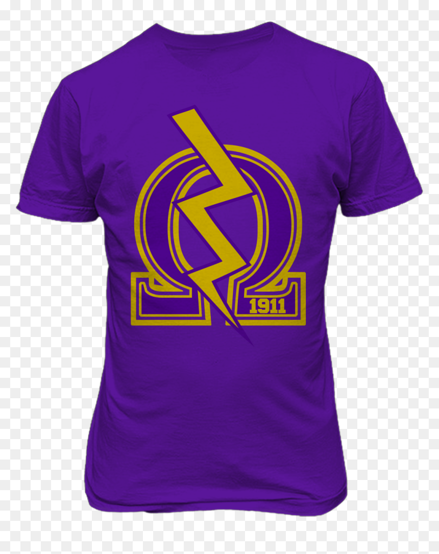 Omega Psi Phi Bolt T Shirt - Tin Can Sailor T Shirts, HD Png Download - omega psi phi png