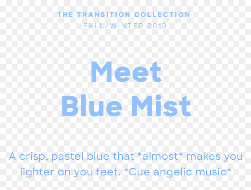 September Color Of The Month - Printing, HD Png Download - blue mist png