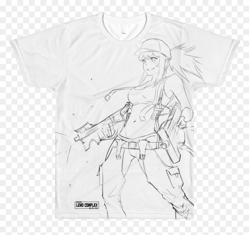 Gun , Png Download - Sketch, Transparent Png - lewd png