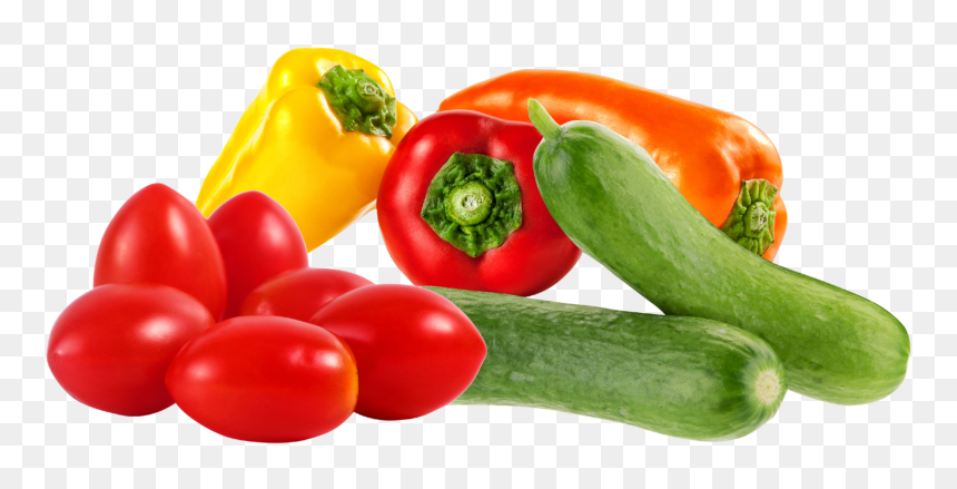 Tomato And Pepper Png, Transparent Png - green pepper png