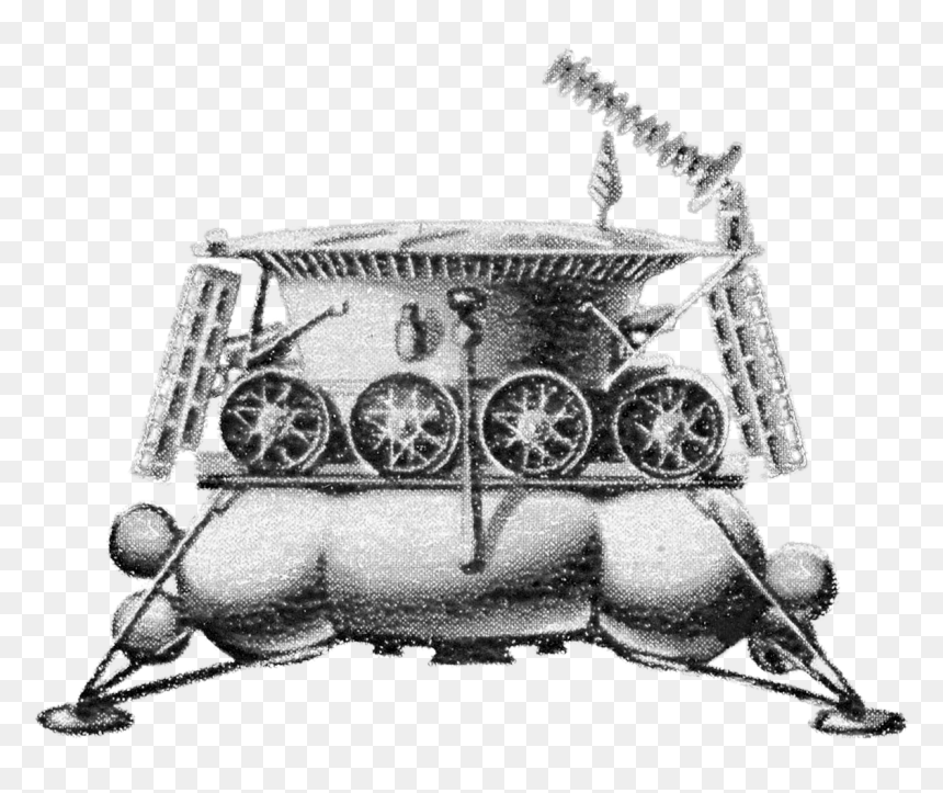 Luna And Lunokhod - Sketch, HD Png Download - warning stamp png