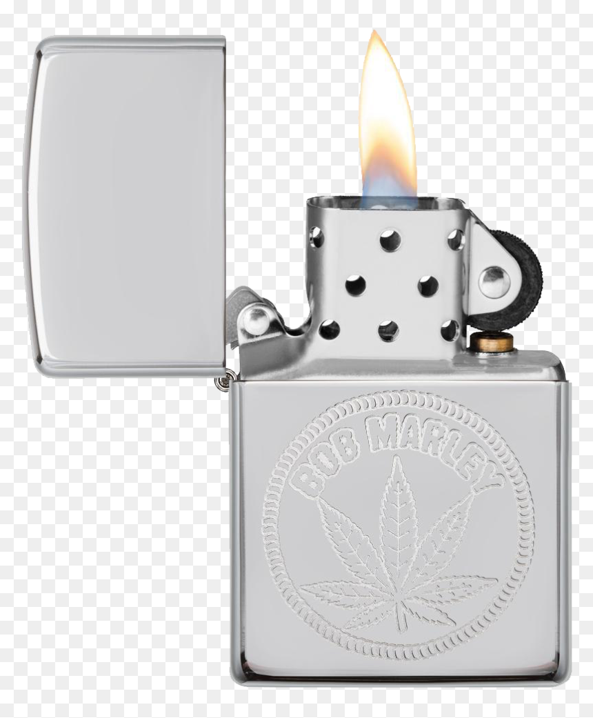 Zippo Lighter Bob Marley, HD Png Download - lighter flame png