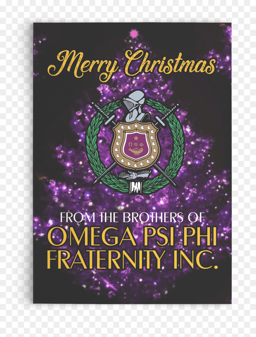 Omega Psi Phi Christmas Card , Png Download - Omega Psi Phi Shield, Transparent Png - omega psi phi png