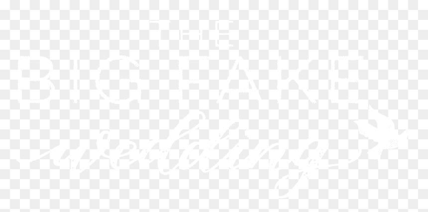 The Big Fake Wedding - Johns Hopkins Logo White, HD Png Download - fake png