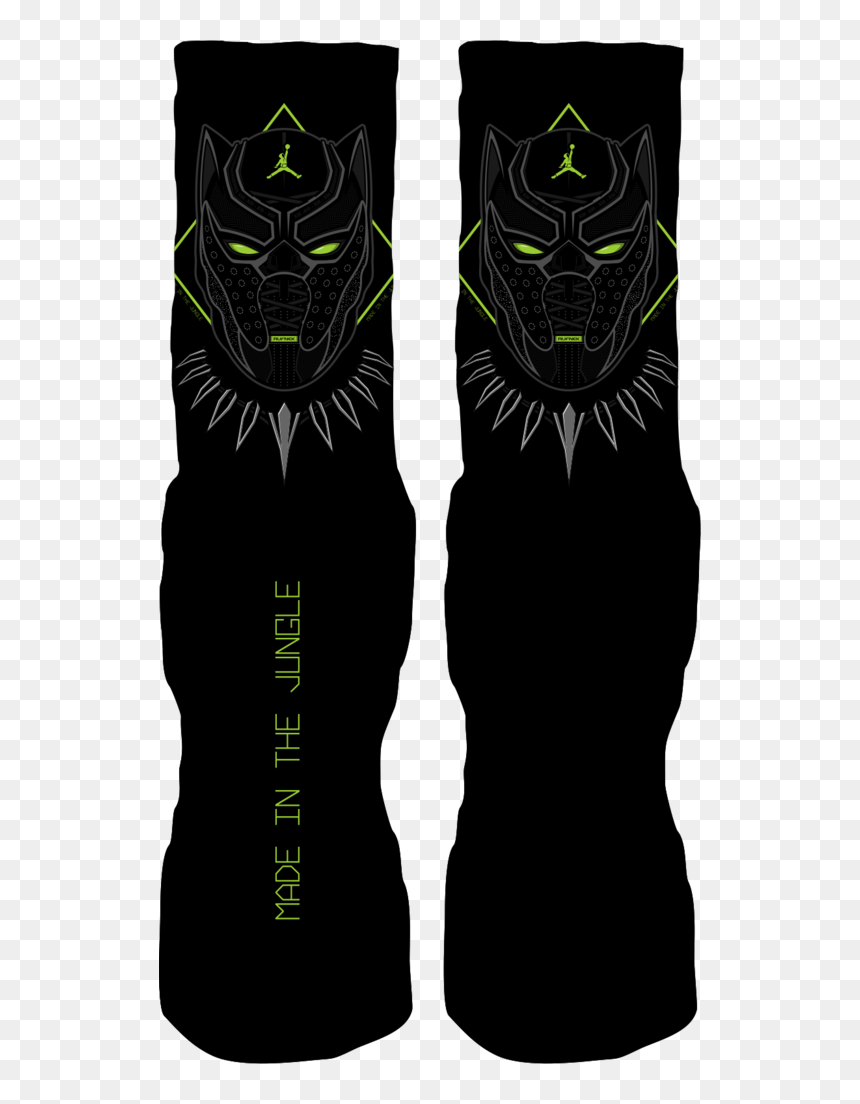 Rufnek Hardware Panther Mask Altitude 13s Socks - Snowboard, HD Png Download - black panther mask png