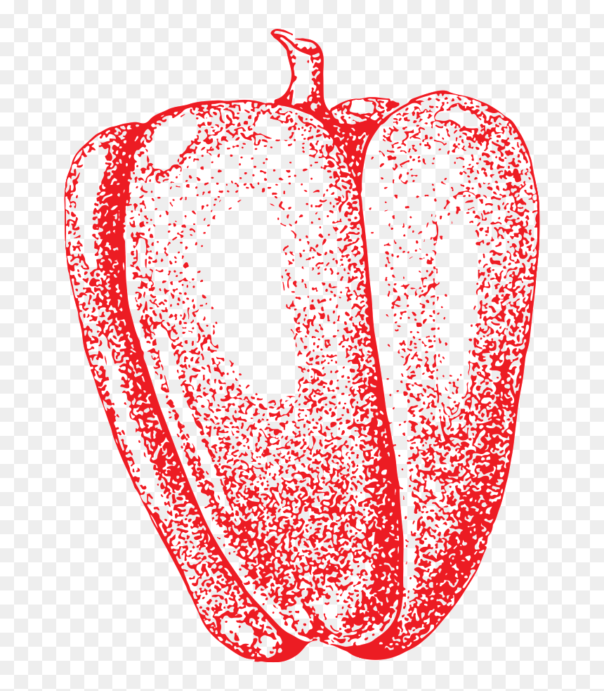 Hand Drawn Green Pepper Transparent Vegetables, HD Png Download - green pepper png