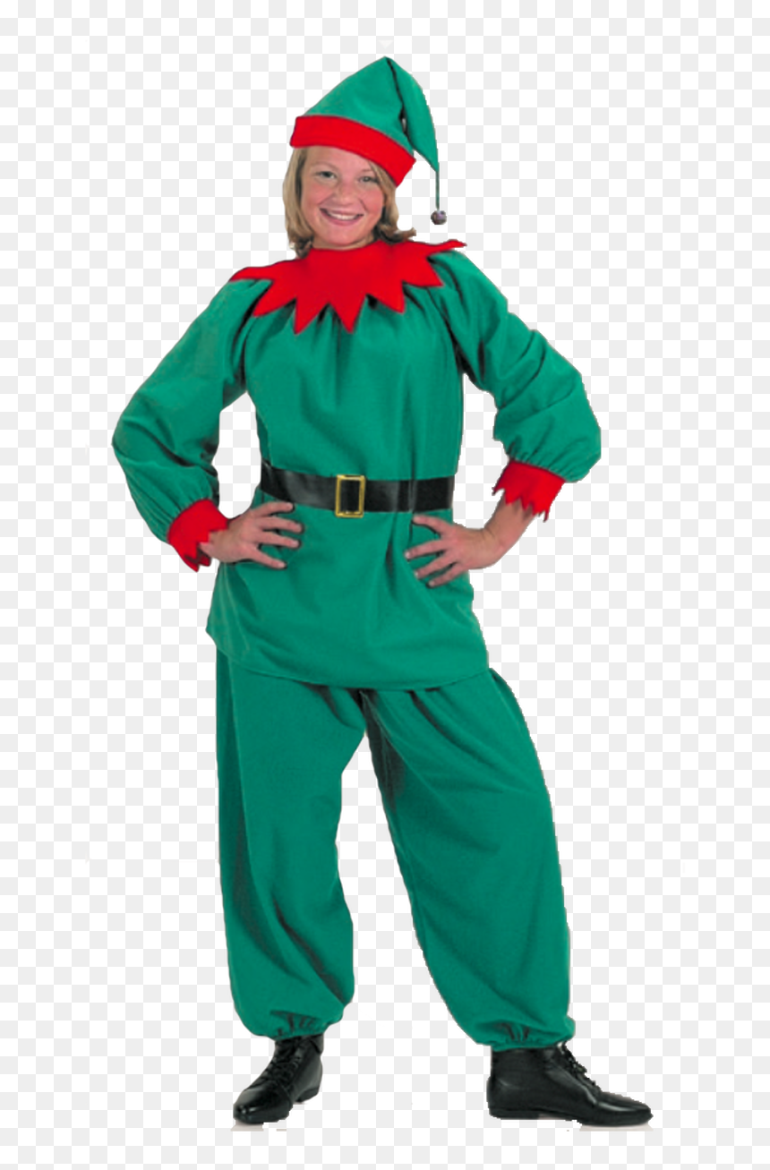 Christmas Elf Suit Costume - Christmas Elf, HD Png Download - christmas elf png