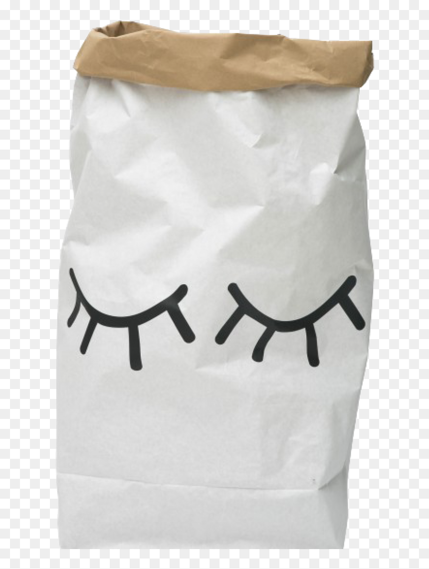 Saco De Papel Crianca, HD Png Download - closed eyes png
