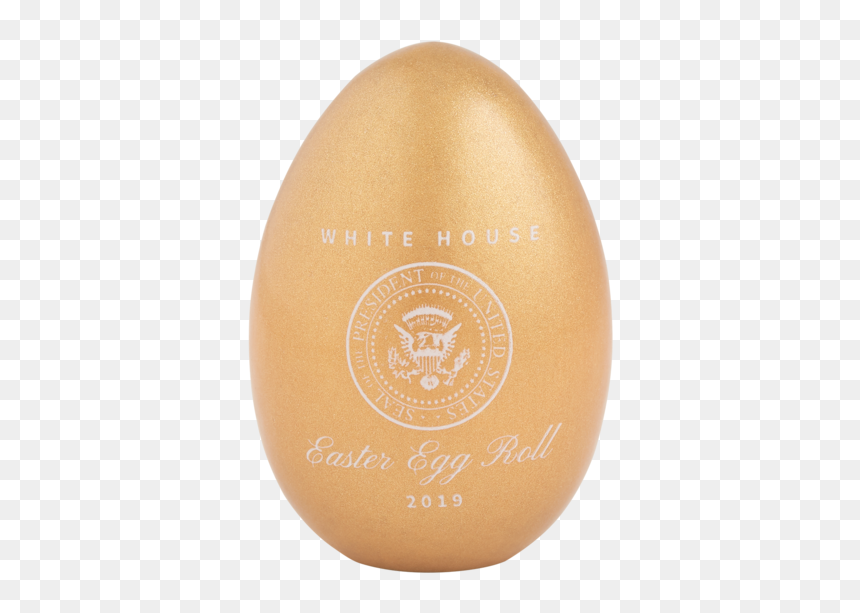 Official 2019 Gold White House Easter Egg"
 Data Image - Cosmetics, HD Png Download - golden egg png