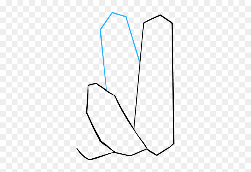 How To Draw Crystals - Drawing, HD Png Download - ice crystals png