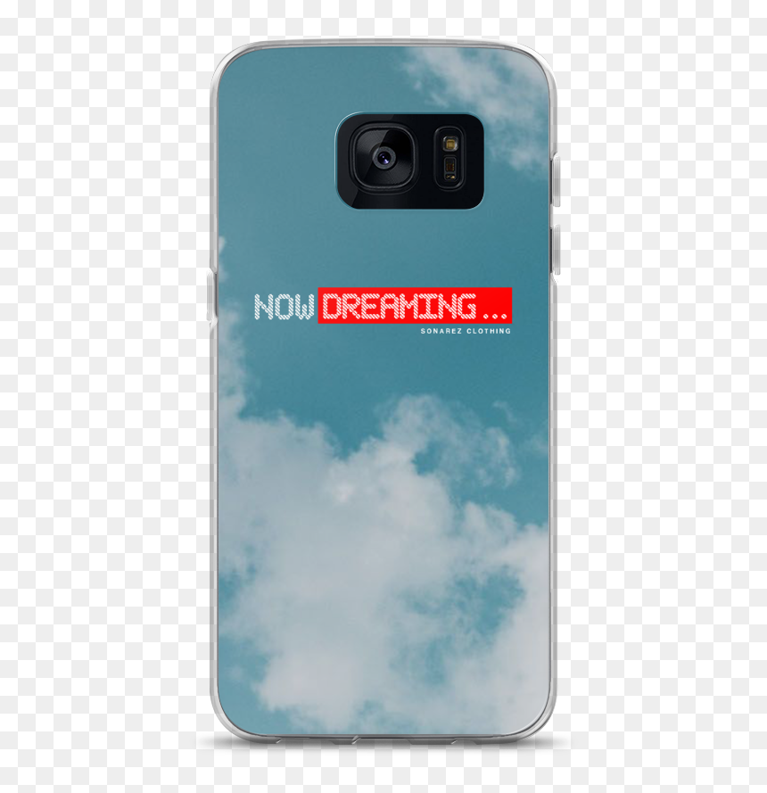 Hoodie1 Mockup Case On Phone Default Samsung Galaxy, HD Png Download - galaxy s7 png
