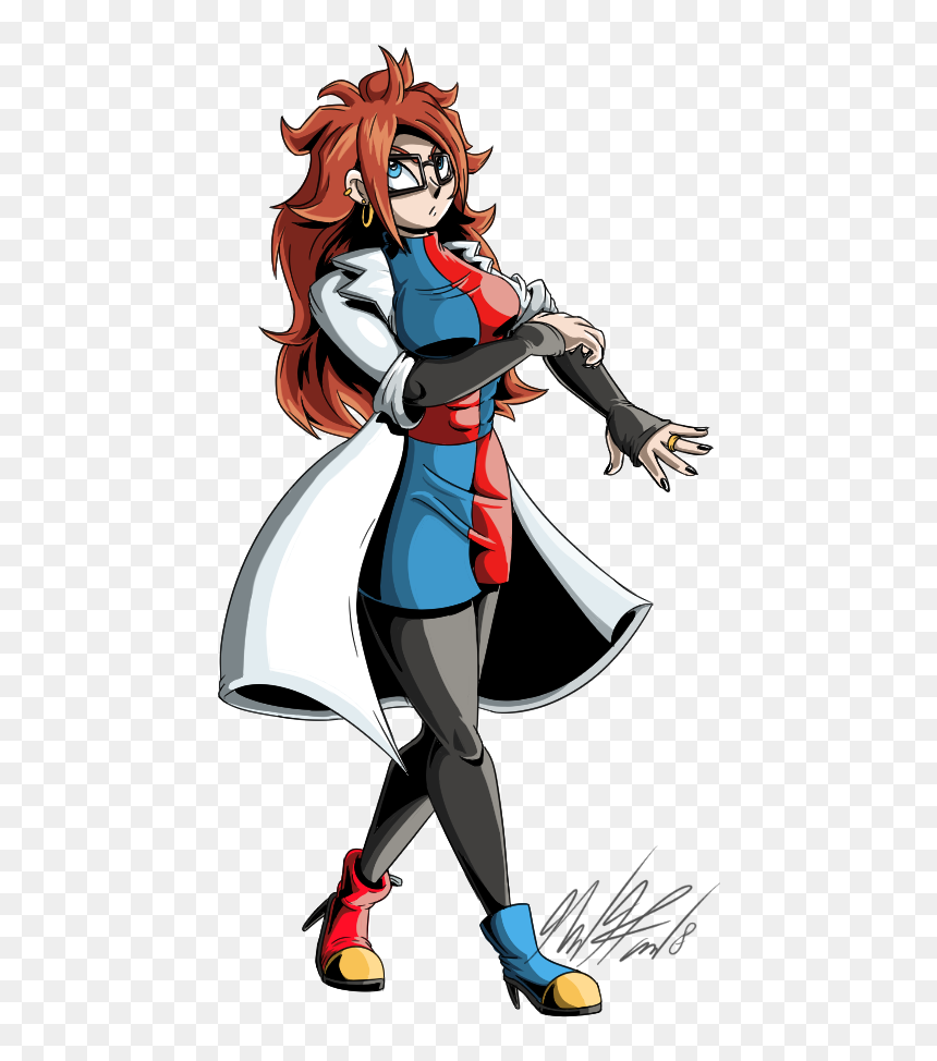 Android 21 Png - Fighterz Android 21 Png, Transparent Png - android 21 png