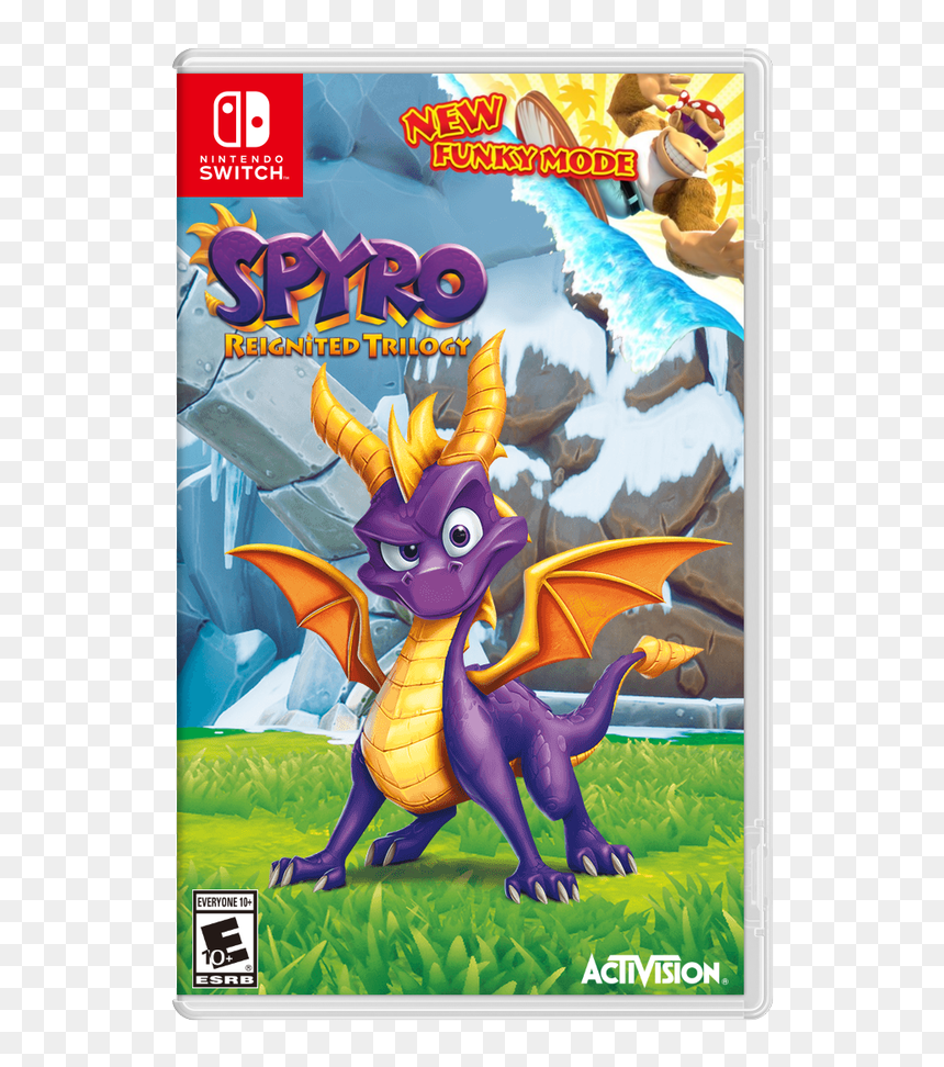 Spyro Reignited Trilogy Art, HD Png Download - funky kong png
