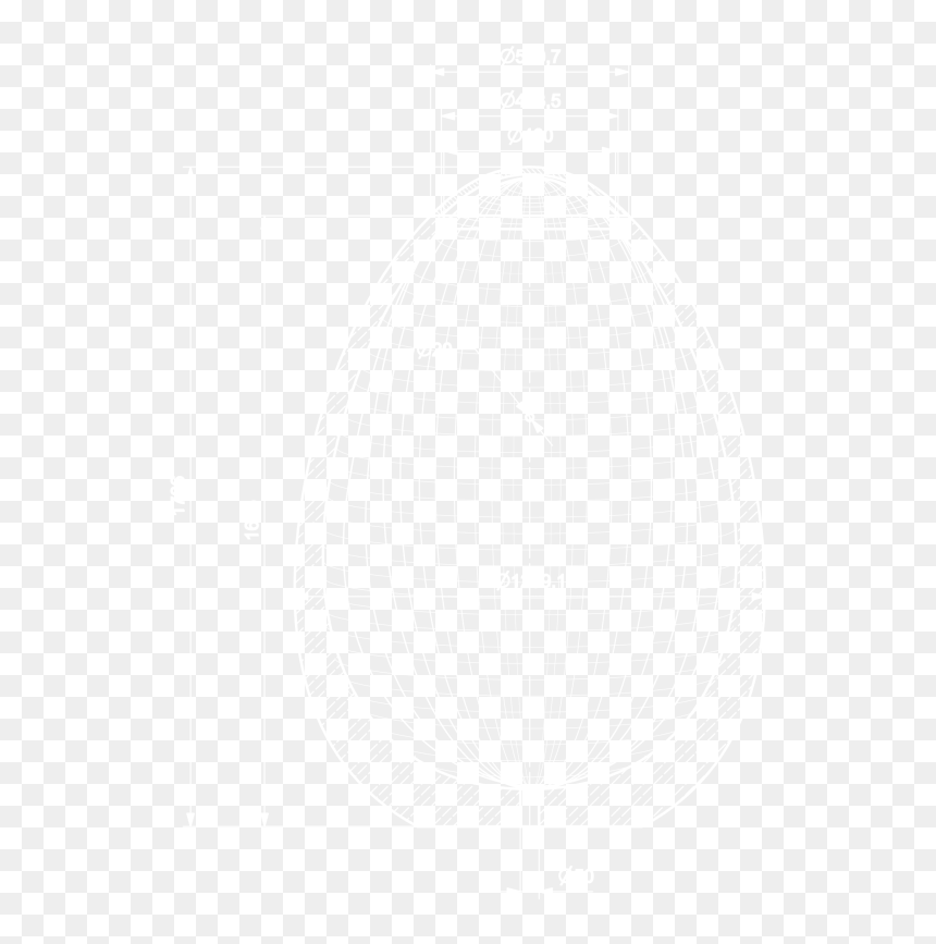 Johns Hopkins Logo White, HD Png Download - egg shape png