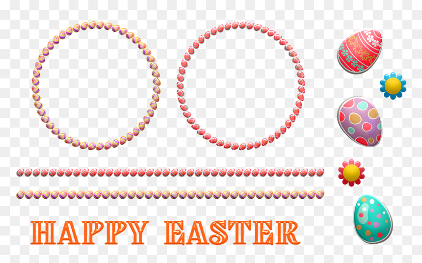 Circle, HD Png Download - easter frame png